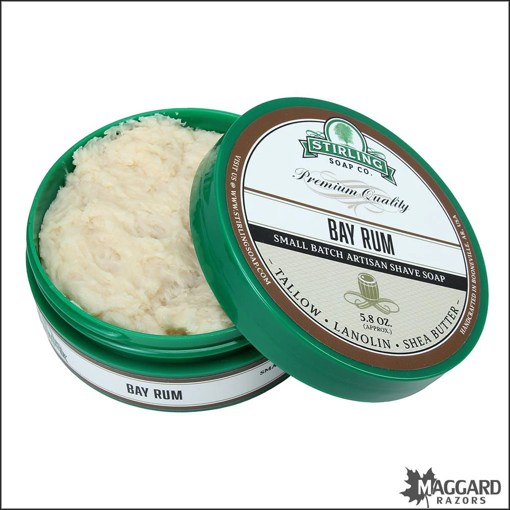 Stirling Soap Co. Bay Rum Shaving Soap, 5.8oz - Image 2