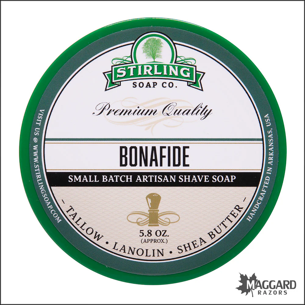 Stirling Soap Co. Bonafide Shaving Soap, 5.8oz - Seasonal Release