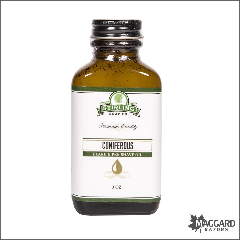 Stirling Soap Co. Coniferous Beard and Pre-Shave Oil, 3oz
