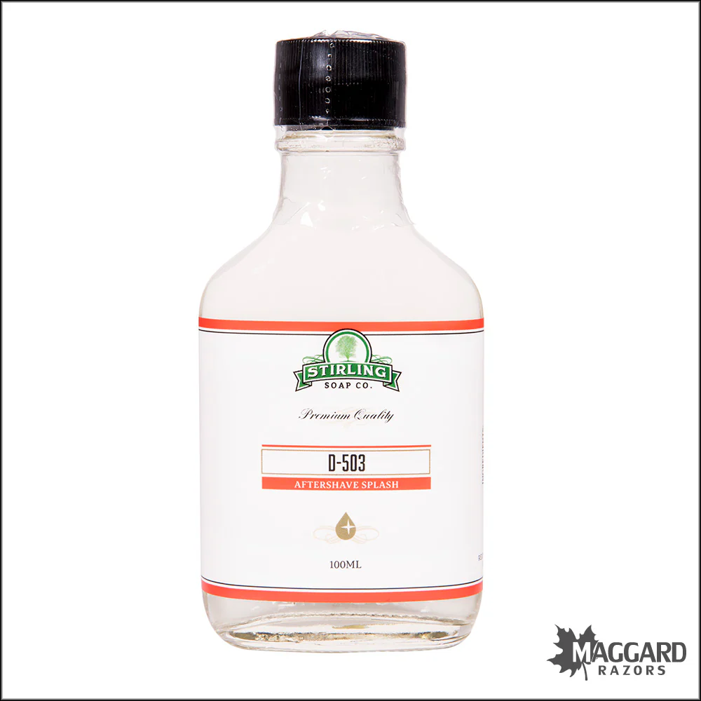 Stirling Soap Co. D-503 Aftershave Splash, 100ml - Seasonal Release