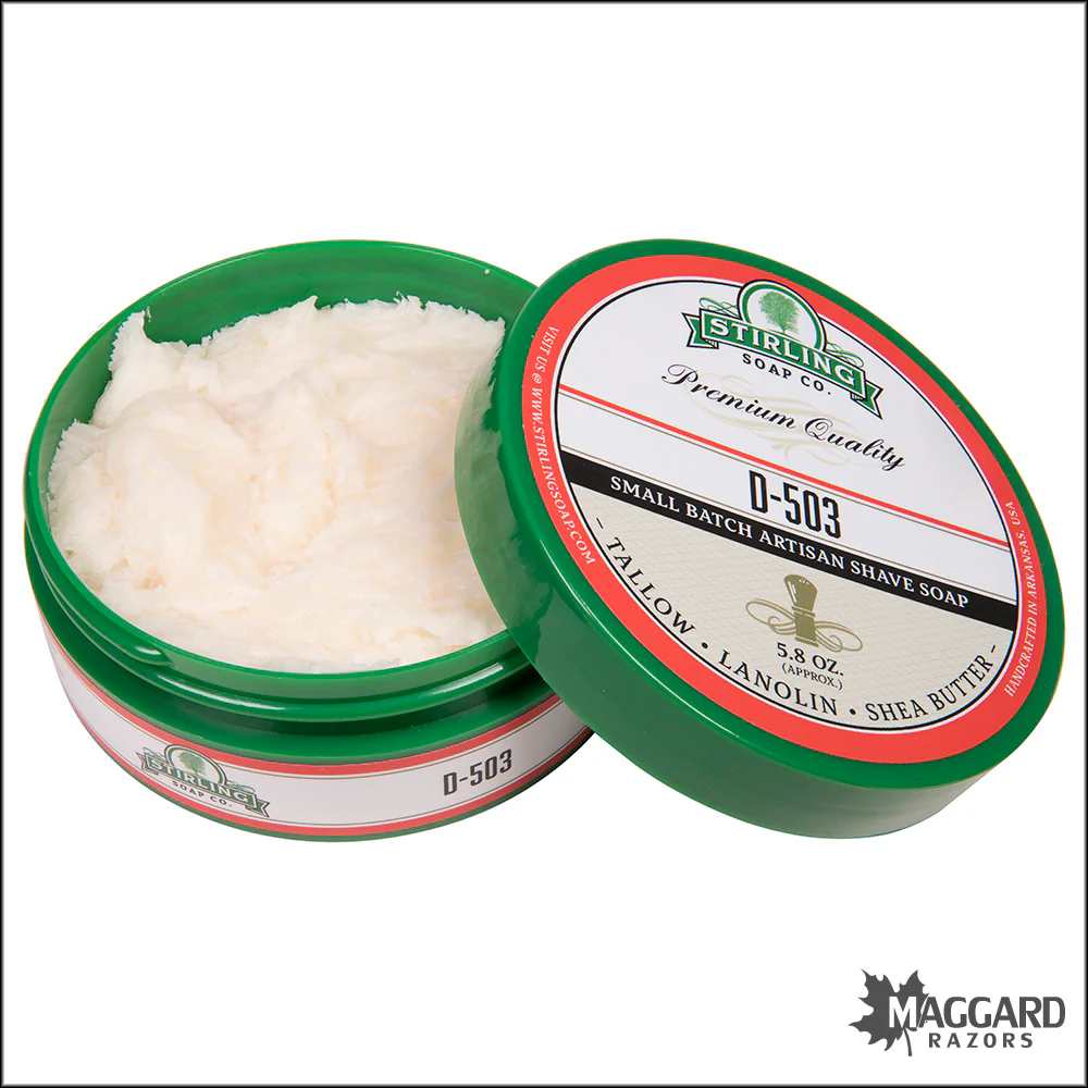 Stirling Soap Co. D-503 Shaving Soap, 5.8oz - Seasonal Release - Image 2