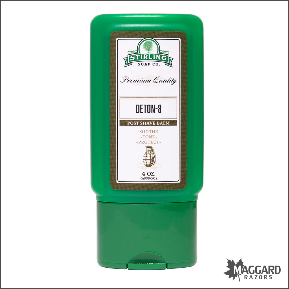 Stirling Soap Co. Deton-8 Aftershave Balm, 4oz