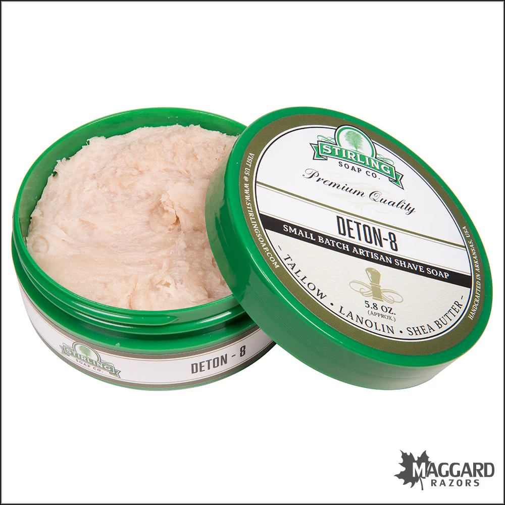 Stirling Soap Co. Deton-8 Shaving Soap, 5.8oz - Image 2