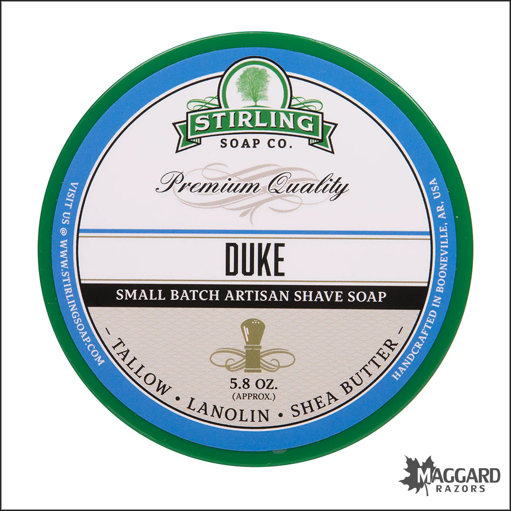 Stirling Soap Co. Duke Shaving Soap, 5.8oz