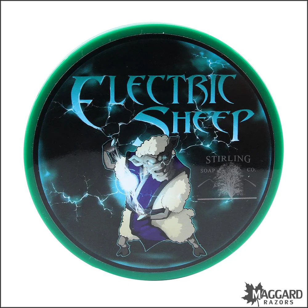 Stirling Soap Co. Electric Sheep Shaving Soap, 5.8oz