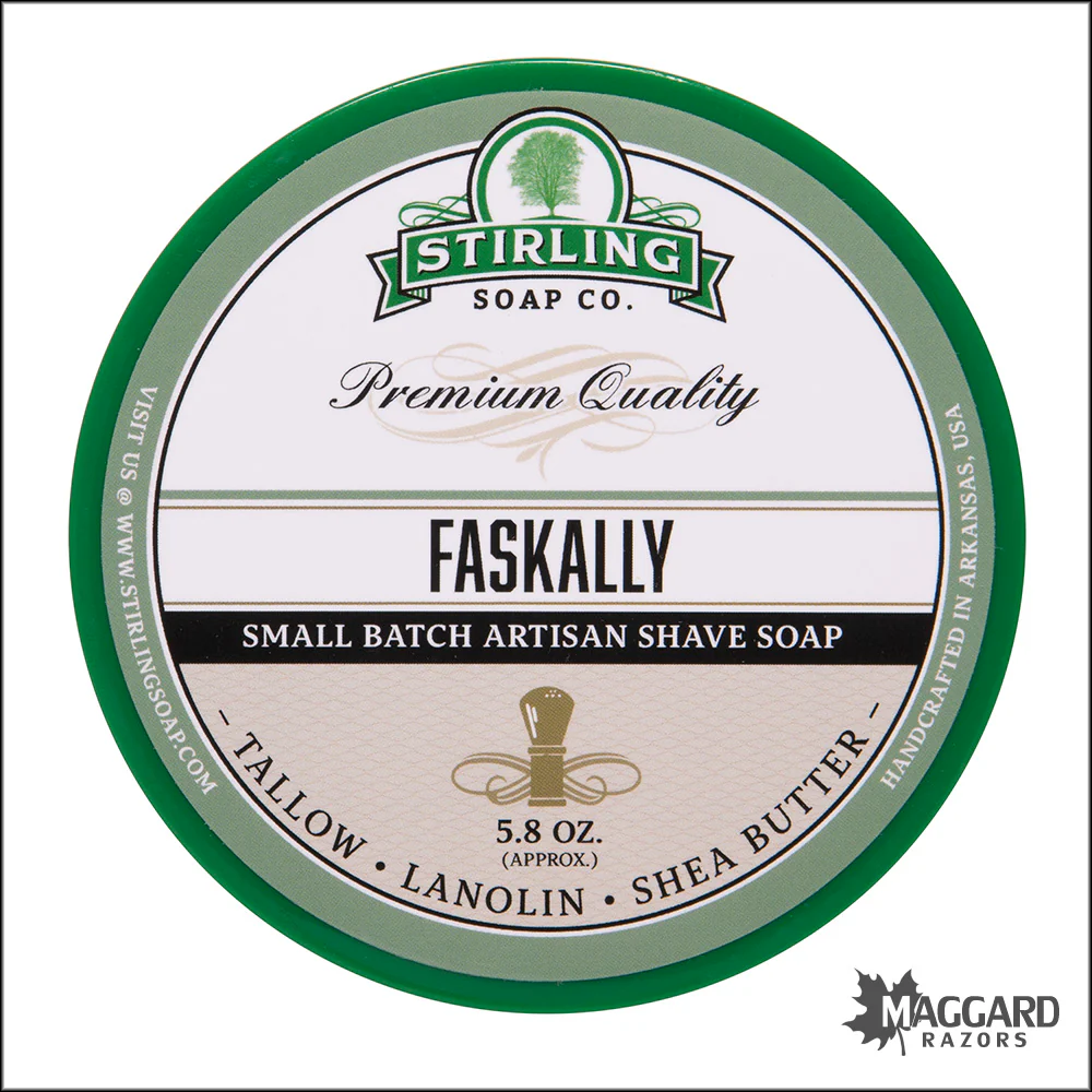 Stirling Soap Co. Faskally Shaving Soap, 5.8oz
