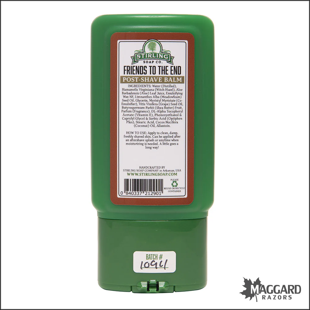Stirling Soap Co. Friends to the End Aftershave Balm, 4oz - Special Edition - Image 2