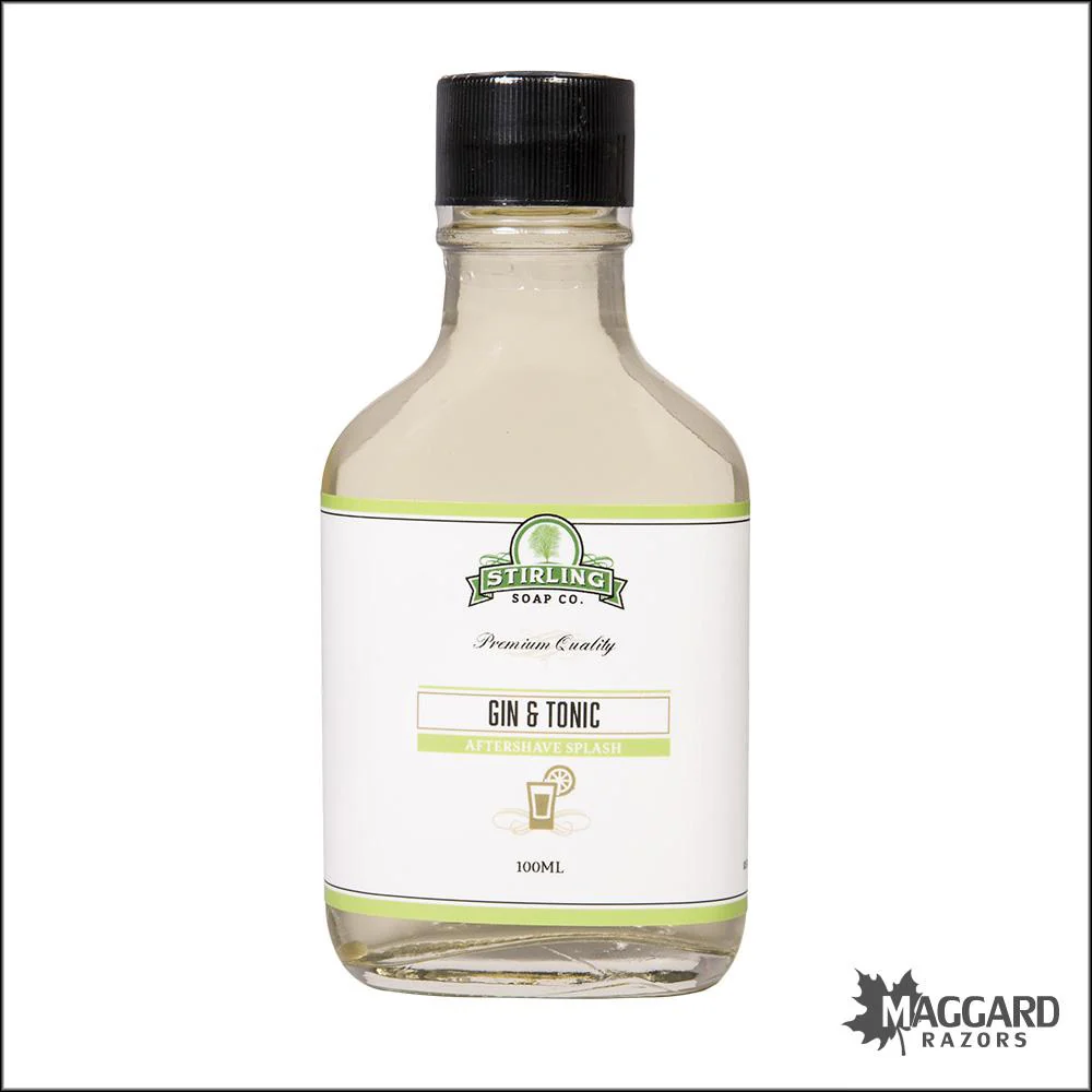 Stirling Soap Co. Gin and Tonic Aftershave Splash, 100ml