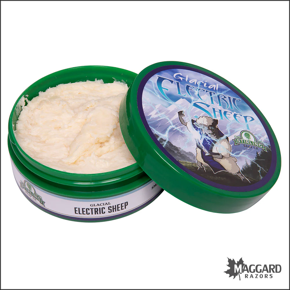 Stirling Soap Co. Glacial Electric Sheep Shaving Soap, 5.8oz - Image 2