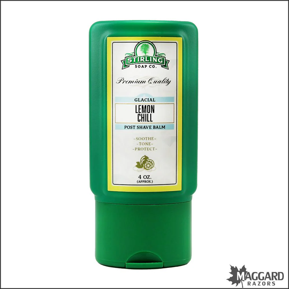 Stirling Soap Co. Glacial Lemon Chill Aftershave Balm, 4oz