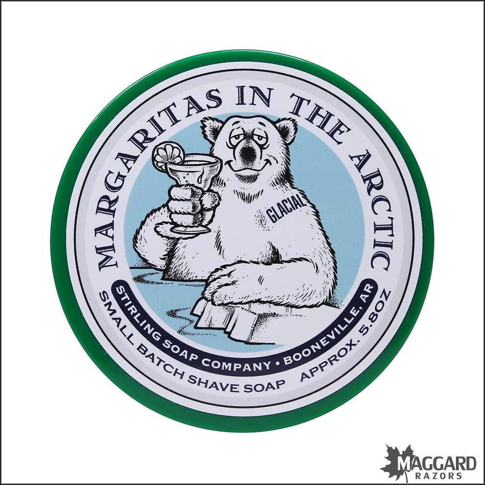 Stirling Soap Co. Glacial Margaritas in the Arctic Shaving Soap, 5.8oz