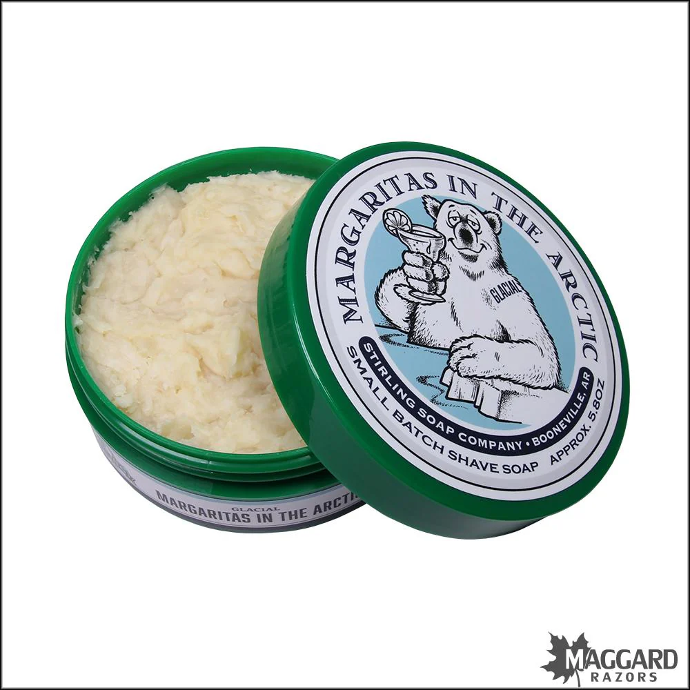 Stirling Soap Co. Glacial Margaritas in the Arctic Shaving Soap, 5.8oz - Image 2