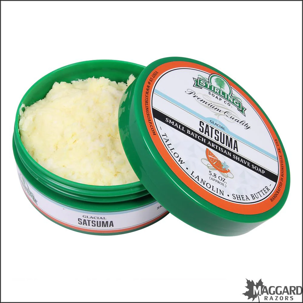 Stirling Soap Co. Glacial Satsuma Shaving Soap, 5.8oz - Image 2