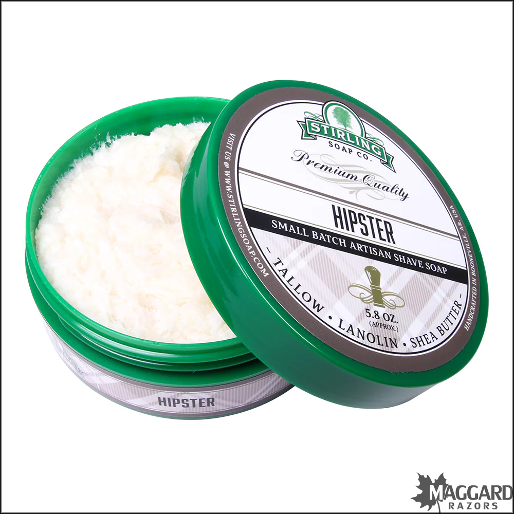 Stirling Soap Co. Hipster Shaving Soap, 5.8oz - Seasonal Release - Image 2