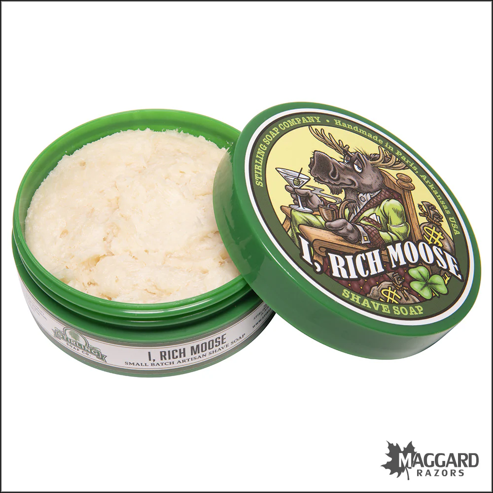 Stirling Soap Co. I, Rich Moose Shaving Soap, 5.8oz - Seasonal Release - Image 2