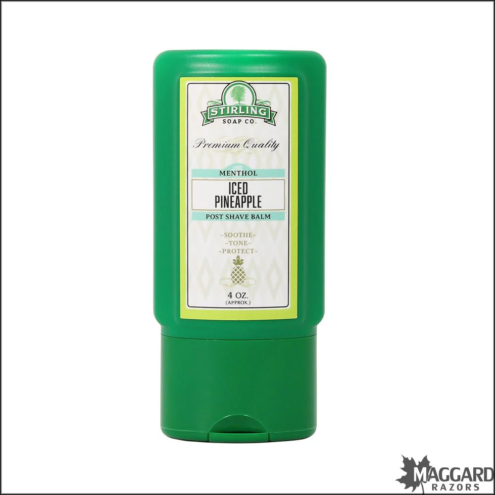 Stirling Soap Co. Iced Pineapple Aftershave Balm, 4oz - Seasonal Release