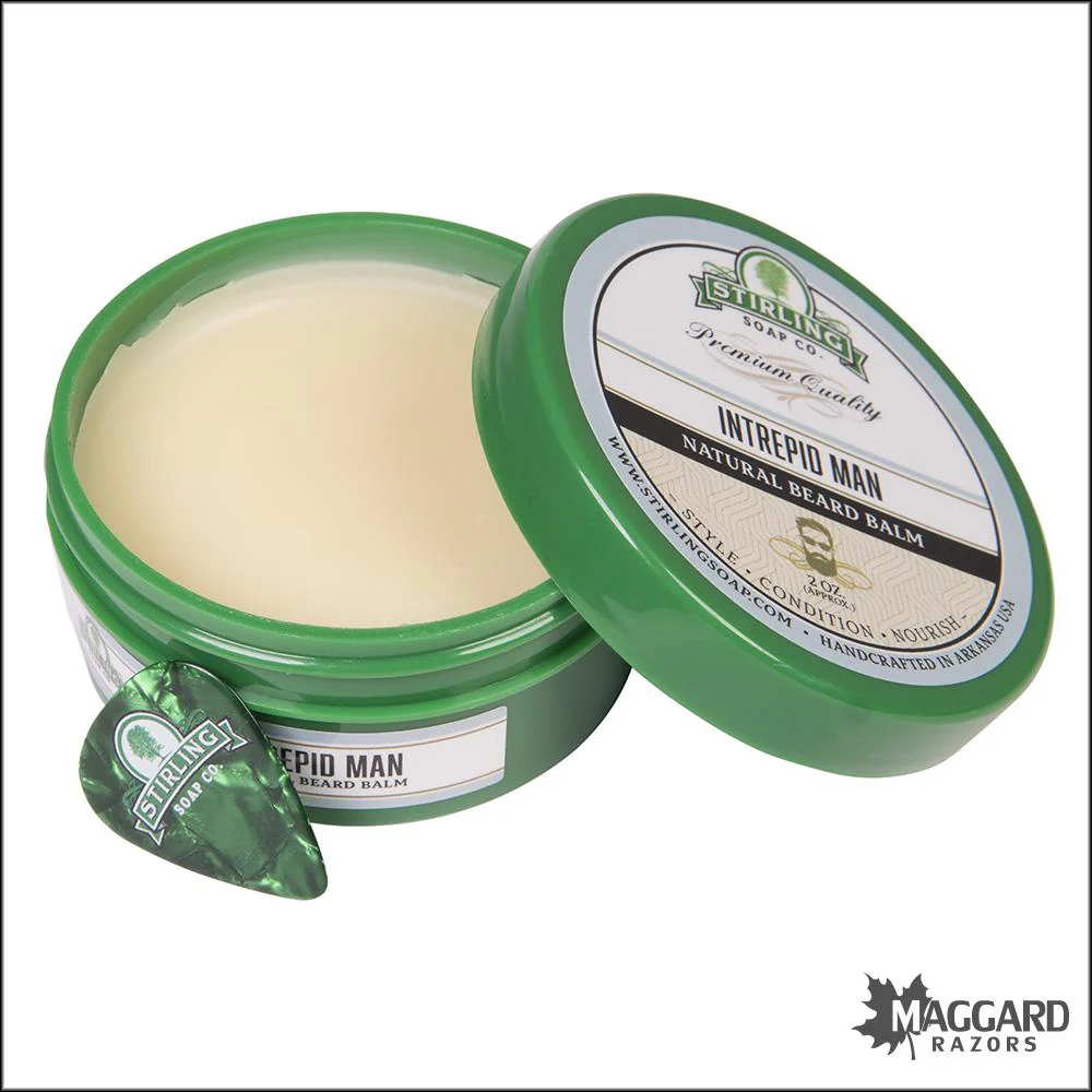 Stirling Soap Co. Intrepid Man Beard Balm, 2oz - Seasonal Release
