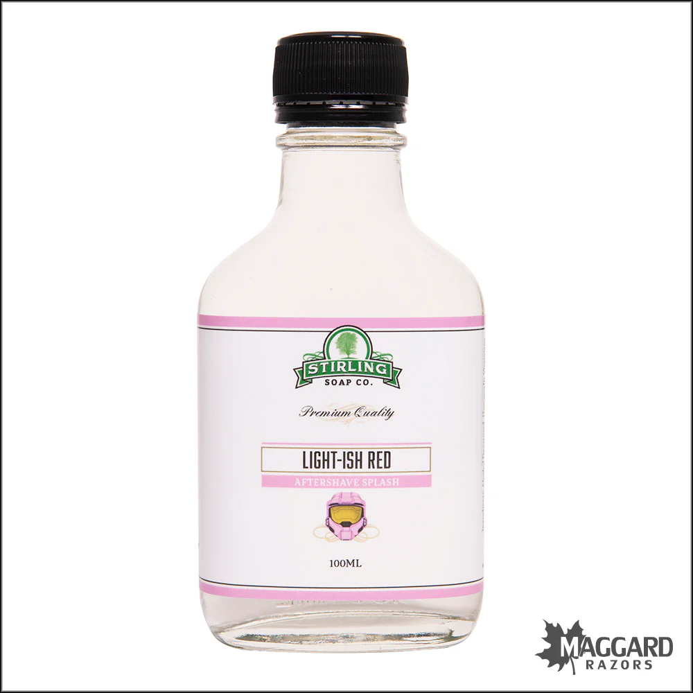 Stirling Soap Co. Light-ish Red Aftershave Splash, 100ml - Seasonal Release