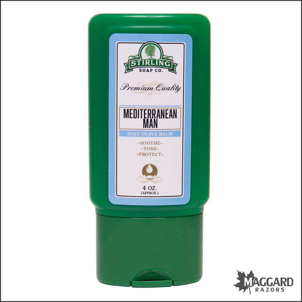 Stirling Soap Co. Mediterranean Man Aftershave Balm, 4oz