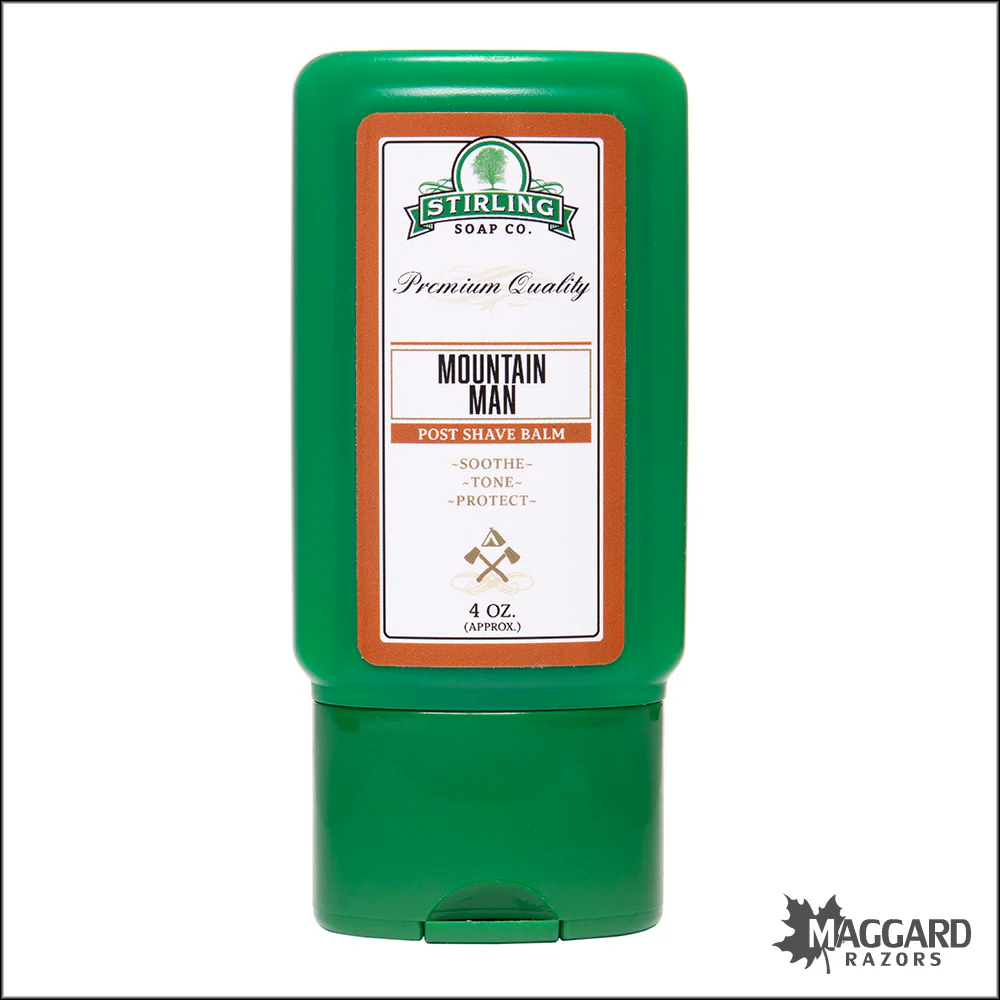 Stirling Soap Co. Mountain Man Aftershave Balm, 4oz