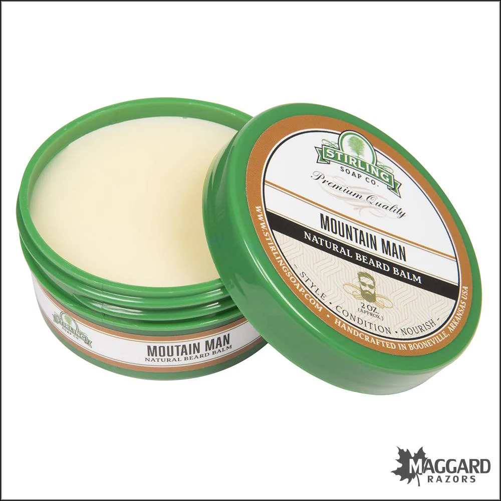 Stirling Soap Co. Mountain Man Beard Balm, 2oz