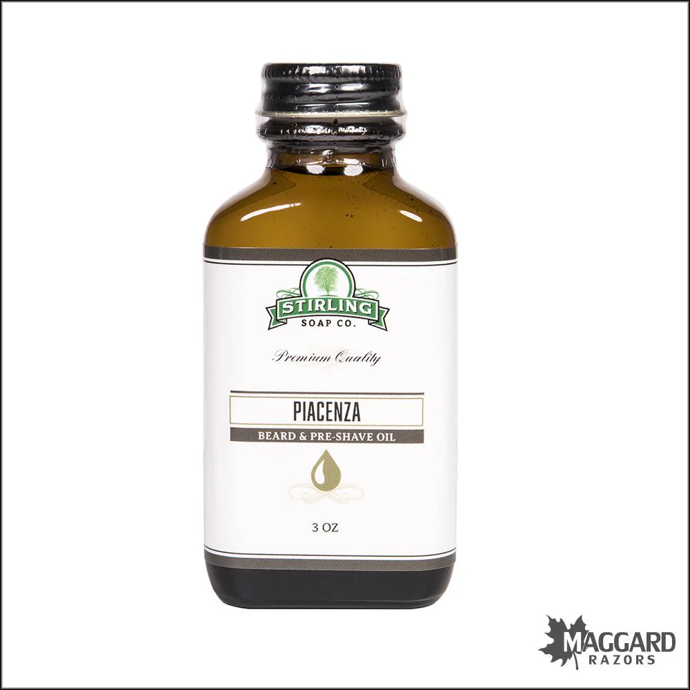 Stirling Soap Co. Piacenza Beard and Pre-Shave Oil, 3oz