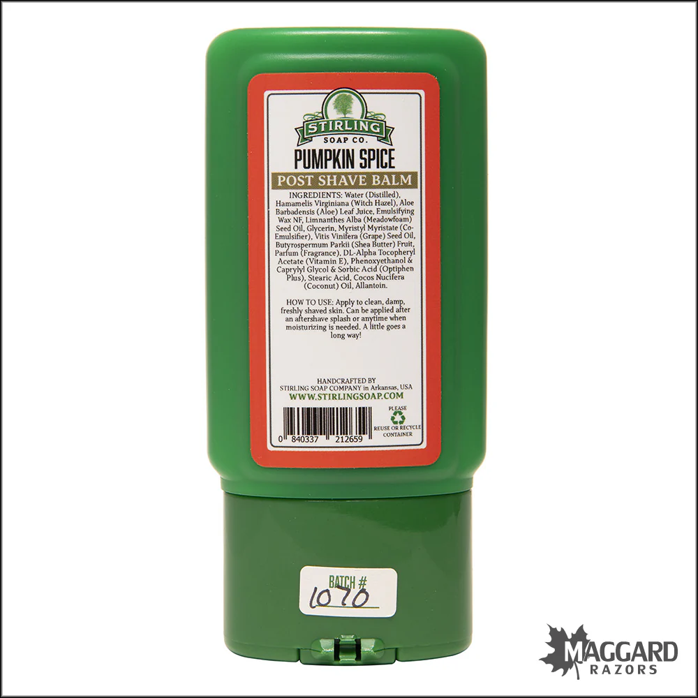 Stirling Soap Co. Pumpkin Spice Aftershave Balm, 4oz - Seasonal Release - Image 2