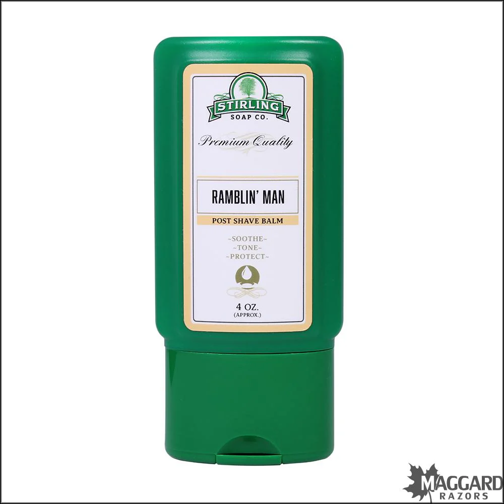 Stirling Soap Co. Ramblin' Man Aftershave Balm, 4oz