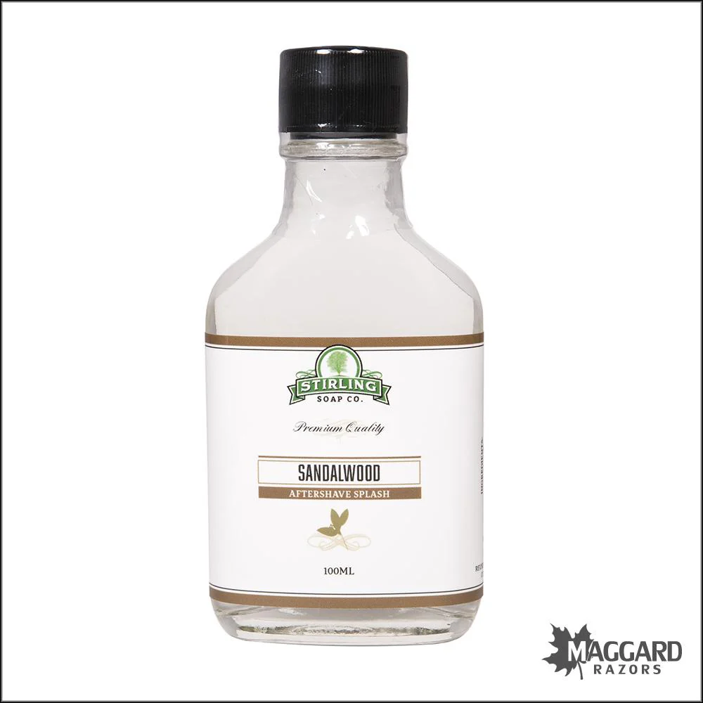 Stirling Soap Co. Sandalwood Aftershave Splash, 100ml