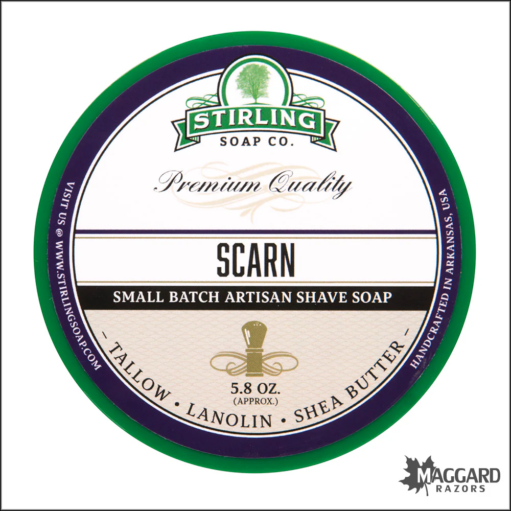 Stirling Soap Co. Scarn Shaving Soap, 5.8oz - Seasonal Release
