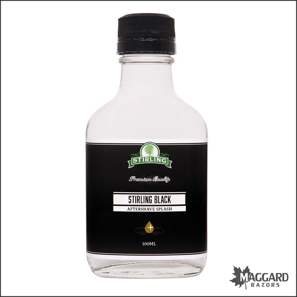 Stirling Soap Co. Stirling Black Aftershave Splash, 100ml - Seasonal Release