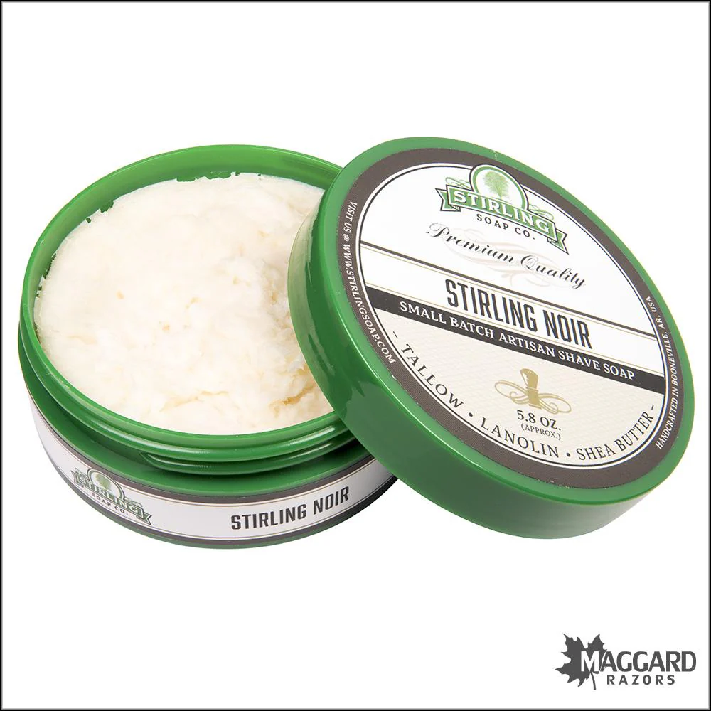 Stirling Soap Co. Stirling Noir Shaving Soap, 5.8oz - Image 2