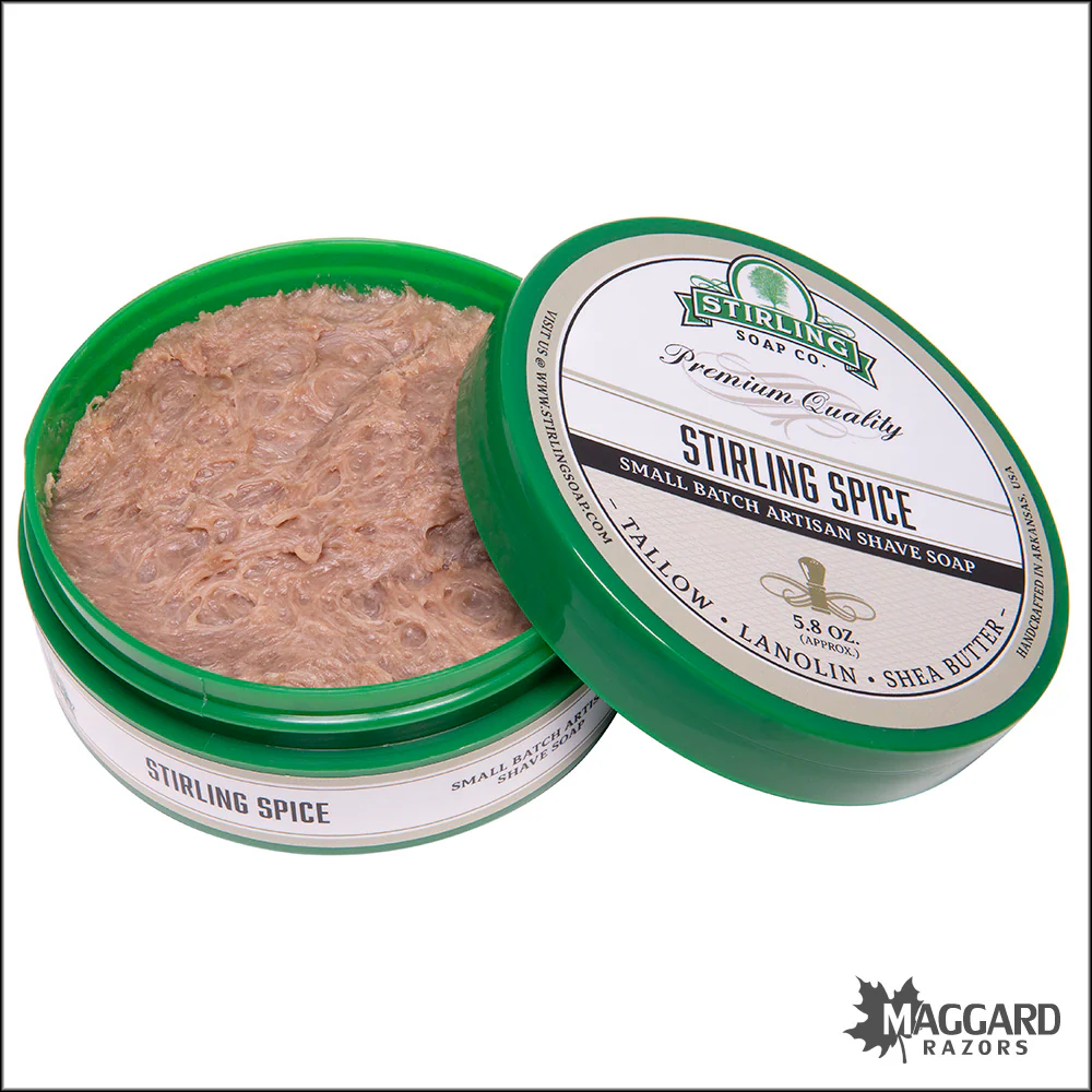 Stirling Soap Co. Stirling Spice Shaving Soap, 5.8oz - Seasonal Release - Image 2