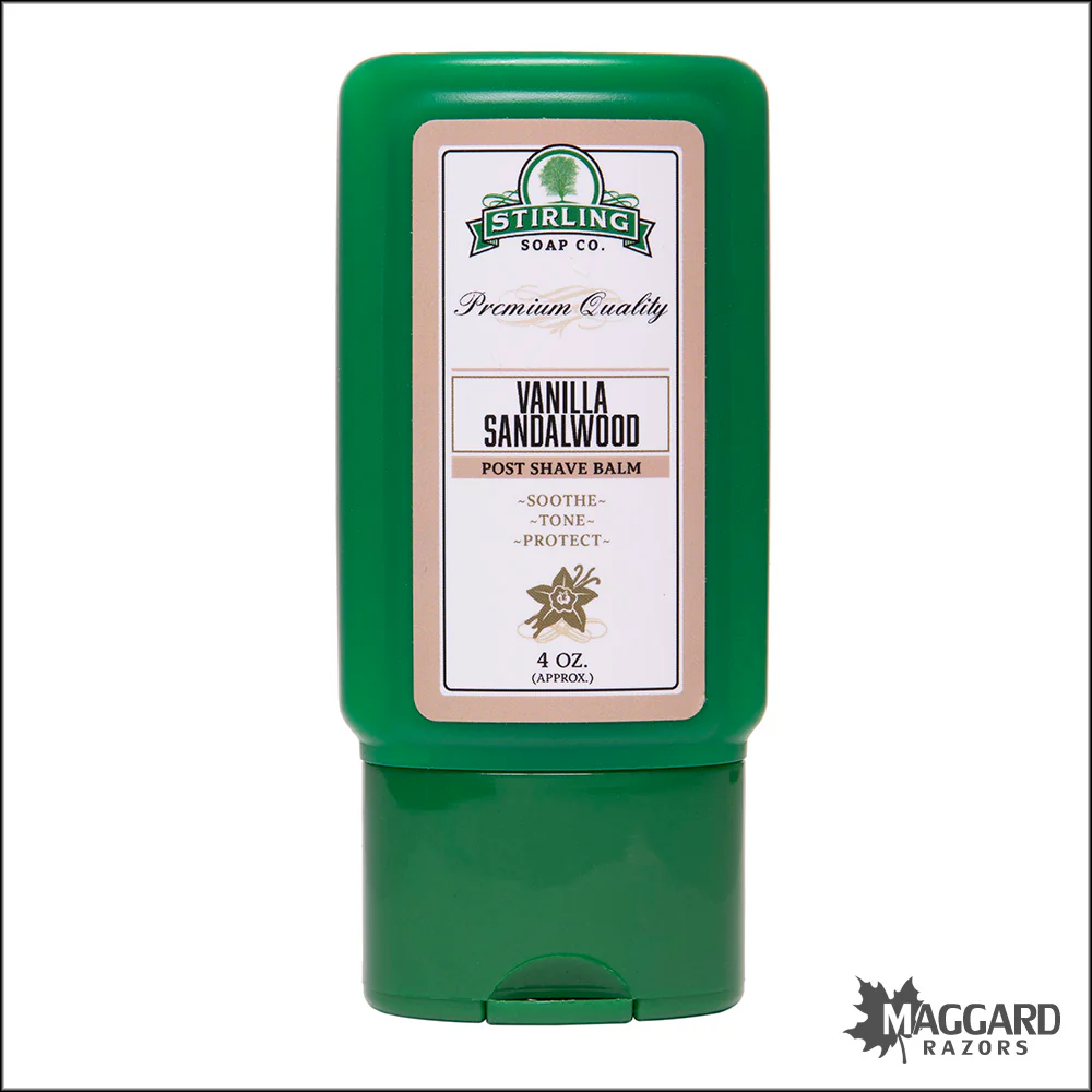 Stirling Soap Co. Vanilla Sandalwood Aftershave Balm, 4oz
