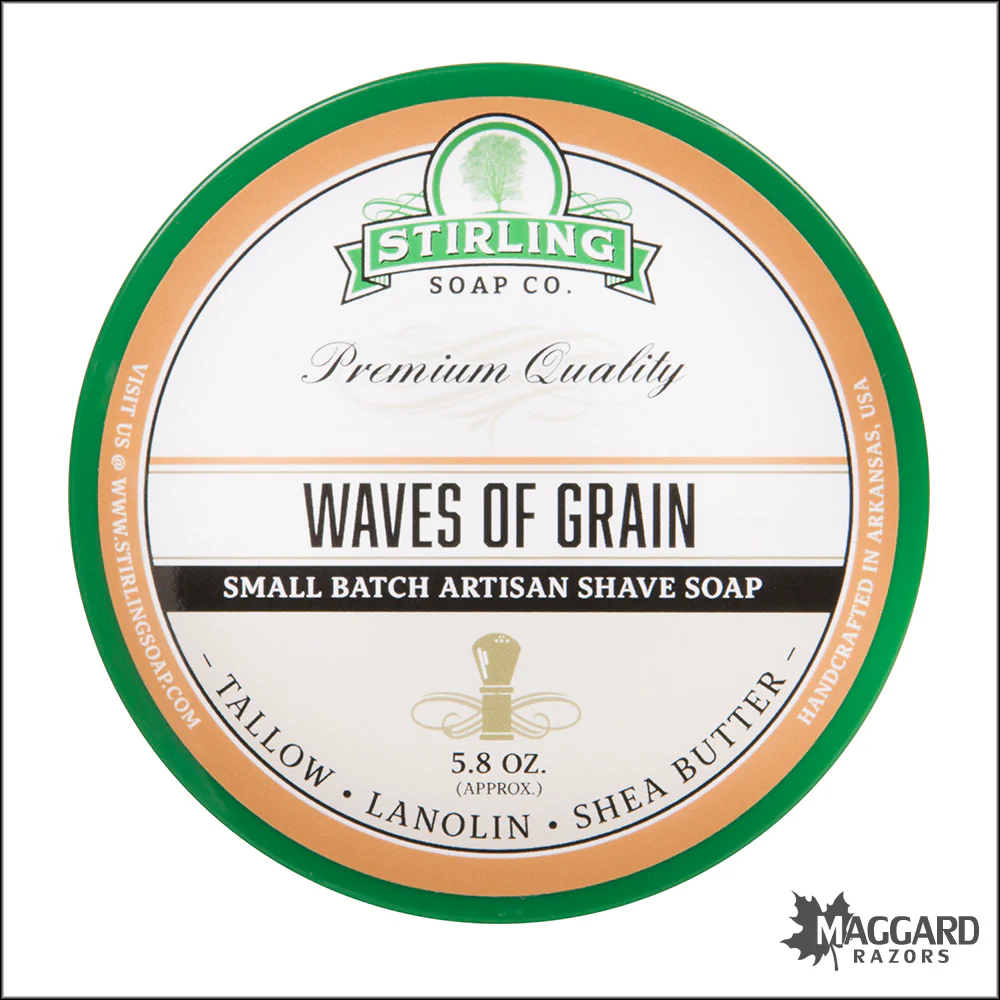 Stirling Soap Co. Waves of Grain Shaving Soap, 5.8oz - Seasonal Release