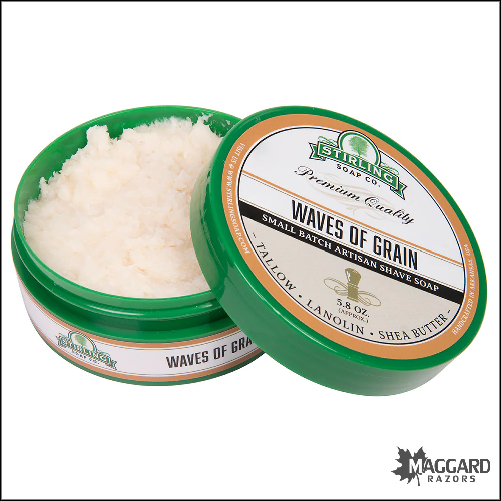 Stirling Soap Co. Waves of Grain Shaving Soap, 5.8oz - Seasonal Release - Image 2