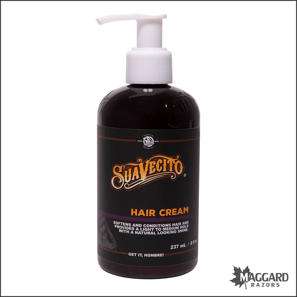 Suavecito Hair Cream Light Hold Styling Cream, 8oz