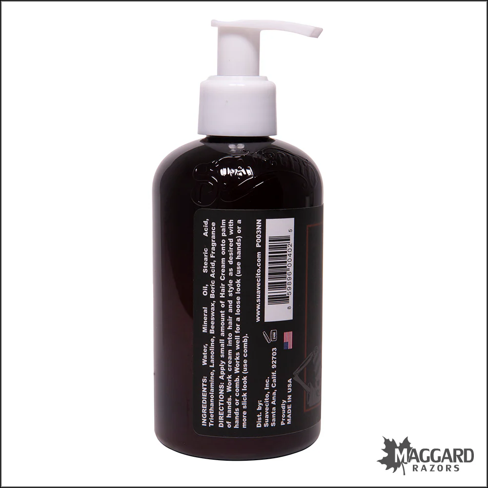 Suavecito Hair Cream Light Hold Styling Cream, 8oz - Image 2