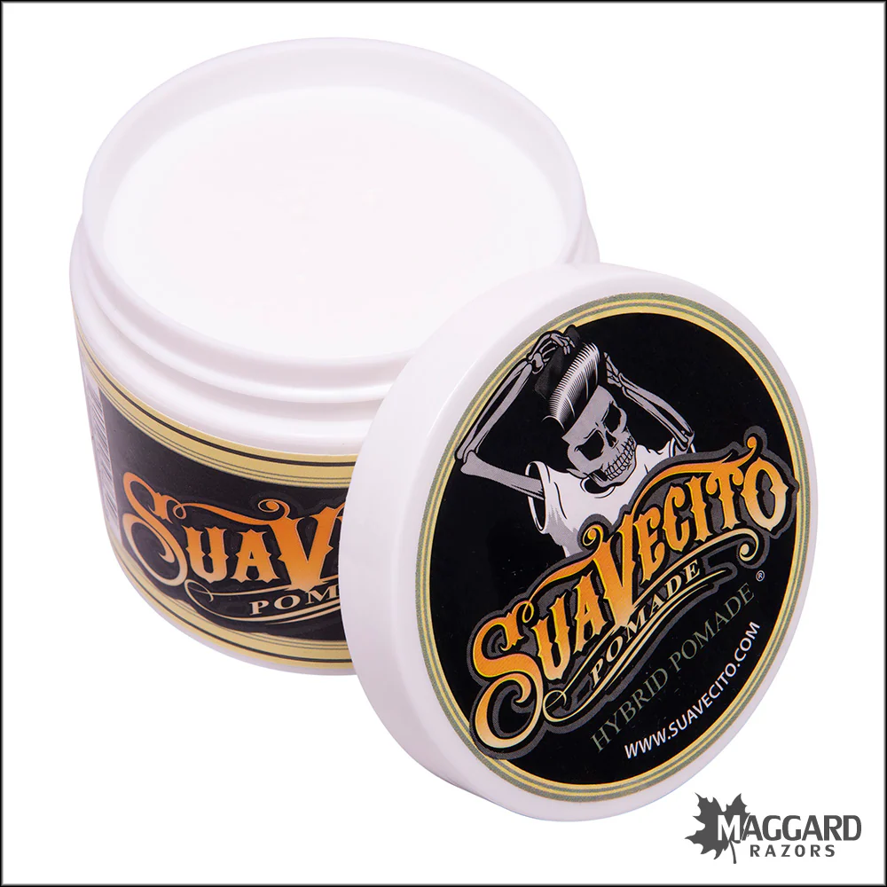 Suavecito Hybrid Pomade, Medium Hold, High Shine Pomade - 4oz - Image 2