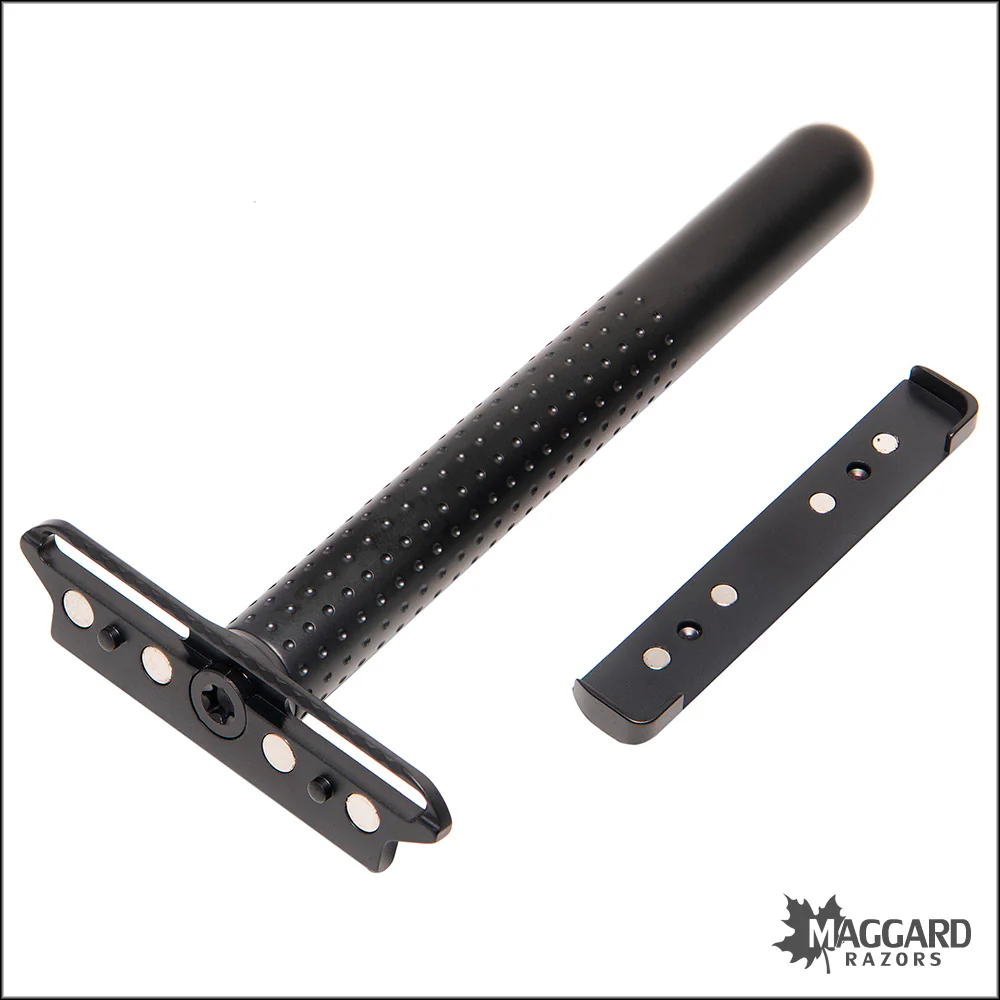 Tatara Razors Amakuni Stainless Steel Single Edge Safety Razor, Matte Black - Image 2