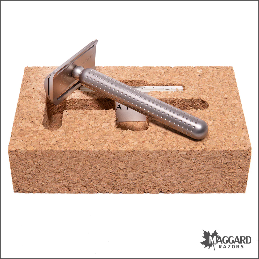 Tatara Razors Masamune Titanium Closed Comb DE Safety Razor, Matte Finish - Image 4