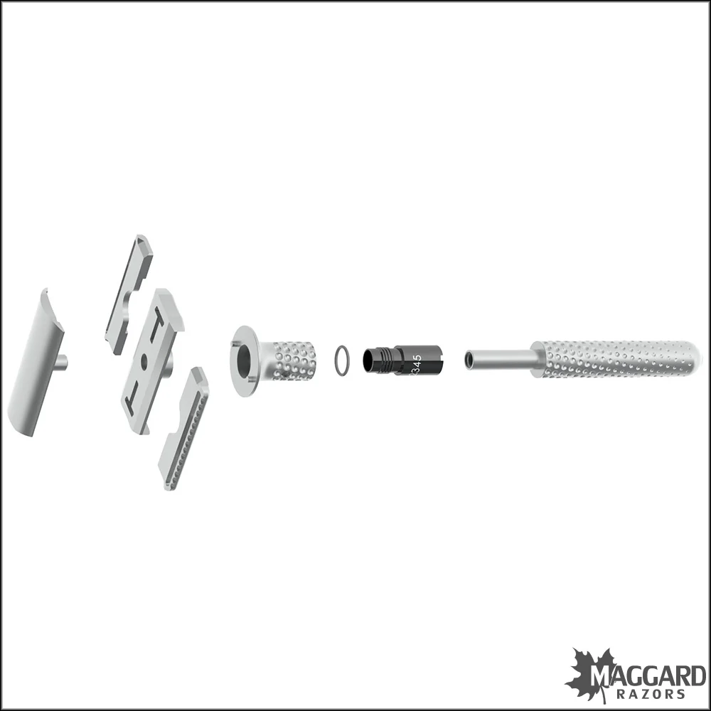 Tatara Razors Muramasa Adjustable Closed Comb Machined DE Safety Razor, Matte Finish - Image 8