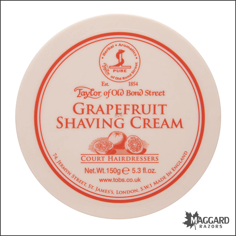 Taylor of Old Bond Street Grapefruit Shave Cream, 5.3oz