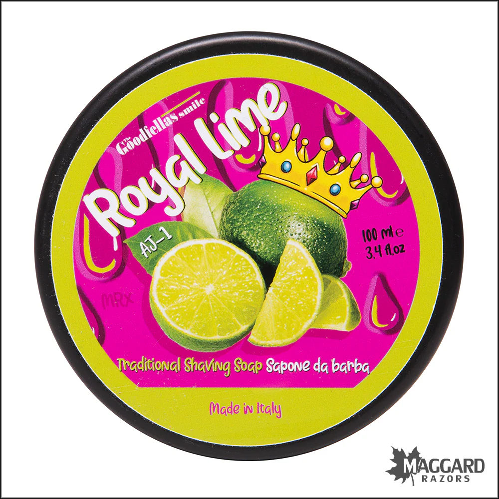 The Goodfellas' Smile Royal Lime Shaving Soap, 3.4oz