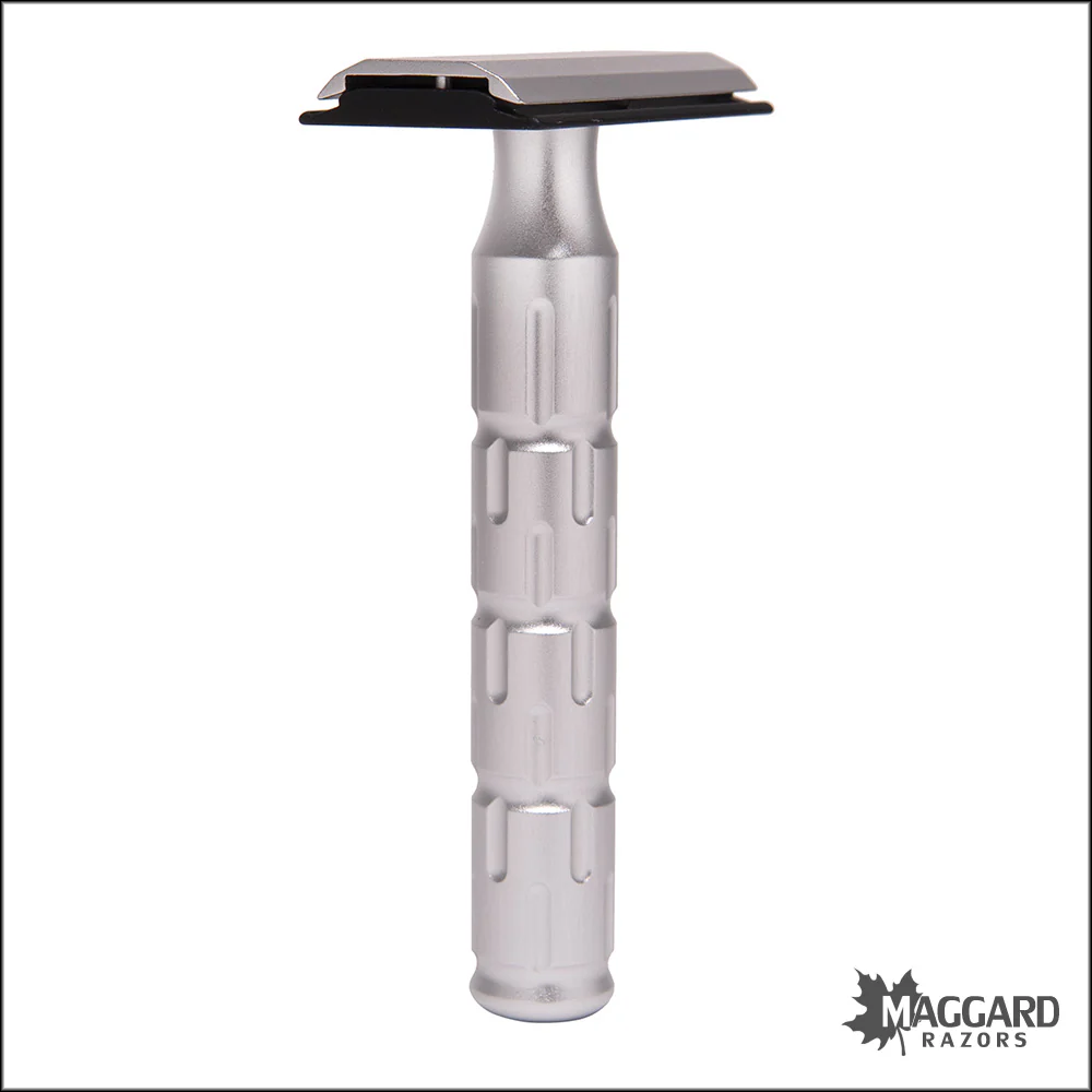 The Goodfellas' Smile Syntesi Machined Aluminum DE Safety Razor, Anodized Satin Finish - Image 4