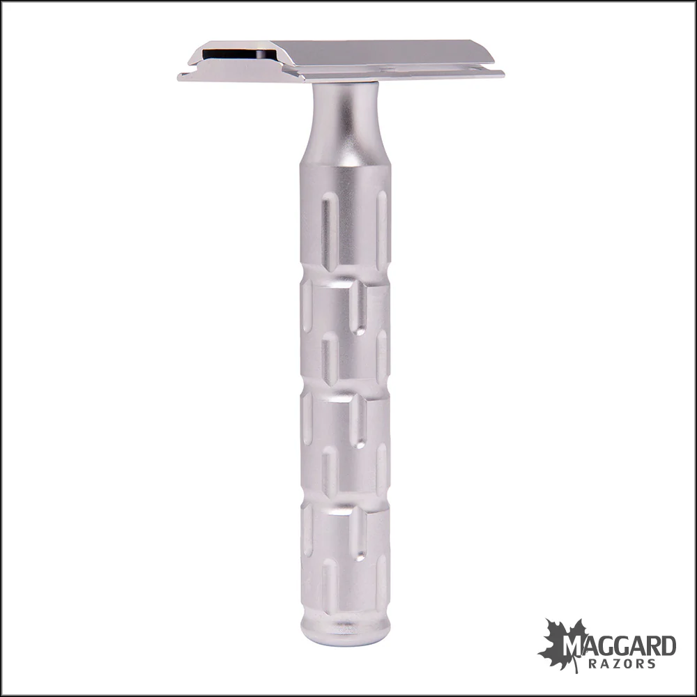 The Goodfellas' Smile Syntesi Machined Stainless Steel DE Safety Razor, Coated Satin Finish - Image 4