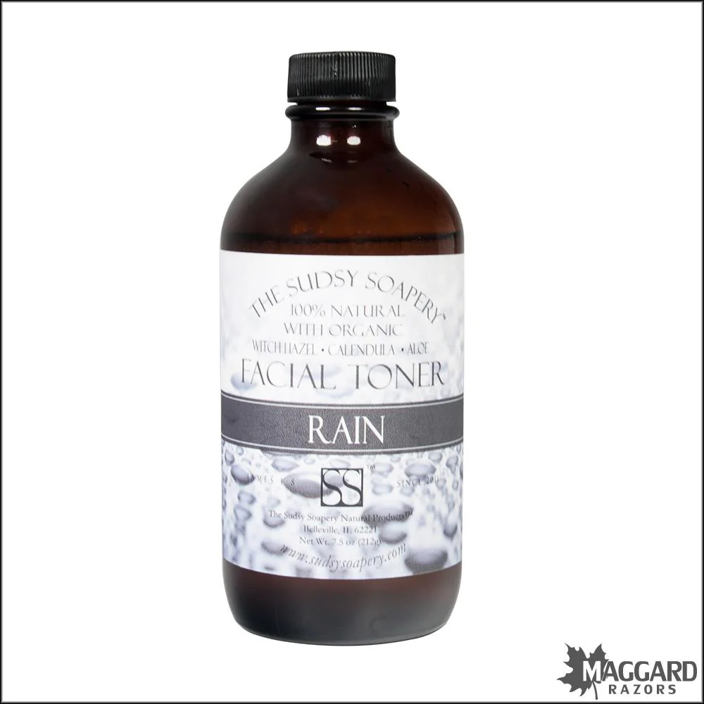 The Sudsy Soapery Rain Facial Toner Aftershave Tonic, 7.5oz - Alcohol Free