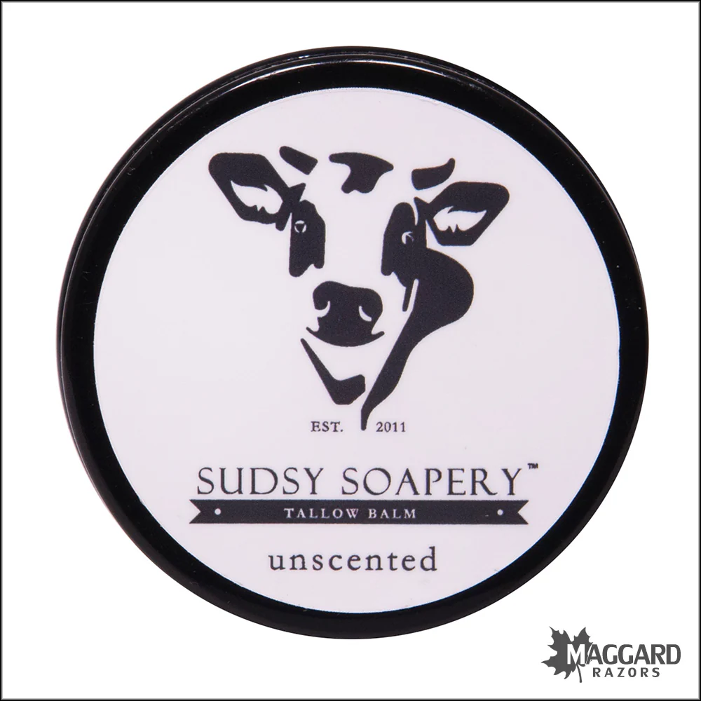 The Sudsy Soapery Unscented Grass Fed Tallow and Shea Balm, 1oz - Image 2