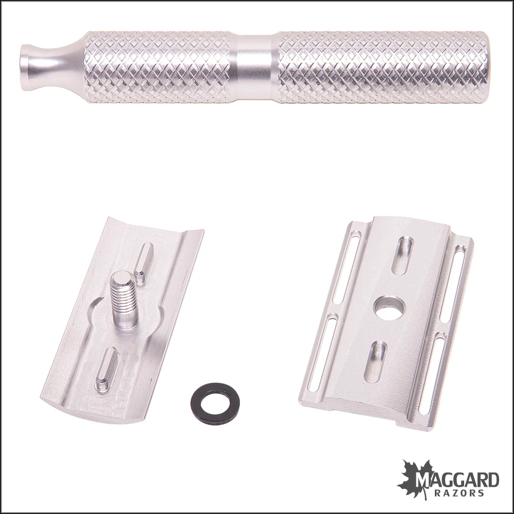 Timeless Razor Machined Aluminum Slant DE Safety Razor, with Stand - Image 4