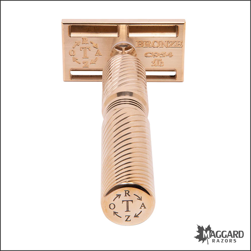 Timeless Razor Model TRBR38 Bronze Solid Bar DE Safety Razor - Image 2